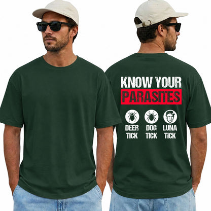 Know Your Parasites Politicians Media Bureaucrats Lobbyists Shirt Funny Anti Establishment Political Graphic Tee Freedom Gift For Adults