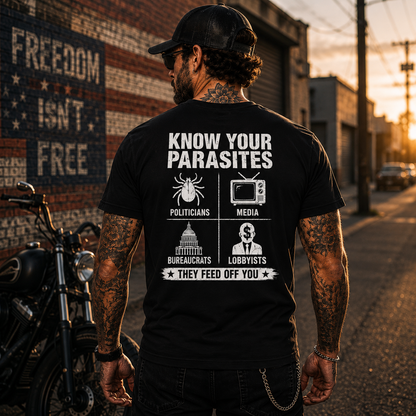Know Your Parasites Deer Tick Dog Tick Luna Tick Shirt Funny Anti Trump Political Graphic Tee Protest Gift For Adults