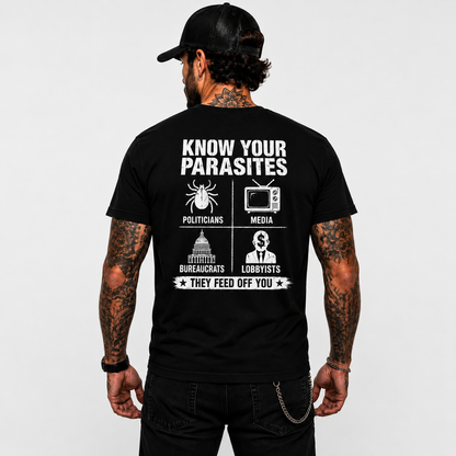 Know Your Parasites Deer Tick Dog Tick Luna Tick Shirt Funny Anti Trump Political Graphic Tee Protest Gift For Adults