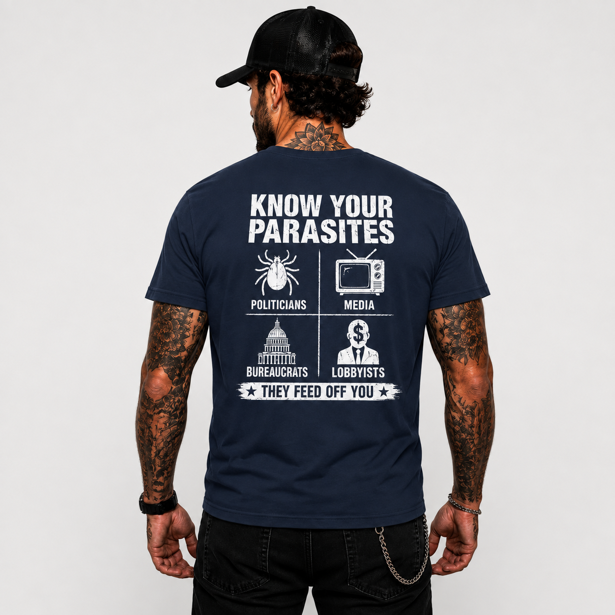 Know Your Parasites Deer Tick Dog Tick Luna Tick Shirt Funny Anti Trump Political Graphic Tee Protest Gift For Adults