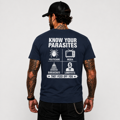 Know Your Parasites Deer Tick Dog Tick Luna Tick Shirt Funny Anti Trump Political Graphic Tee Protest Gift For Adults