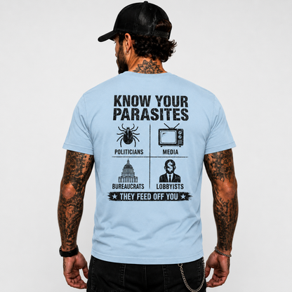 Know Your Parasites Deer Tick Dog Tick Luna Tick Shirt Funny Anti Trump Political Graphic Tee Protest Gift For Adults