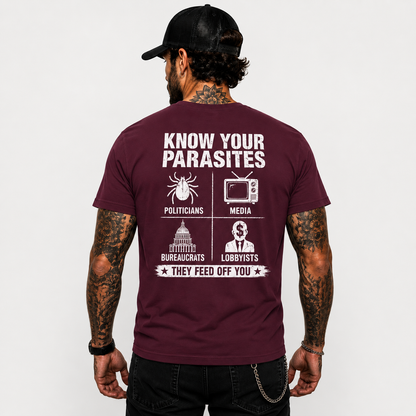 Know Your Parasites Deer Tick Dog Tick Luna Tick Shirt Funny Anti Trump Political Graphic Tee Protest Gift For Adults