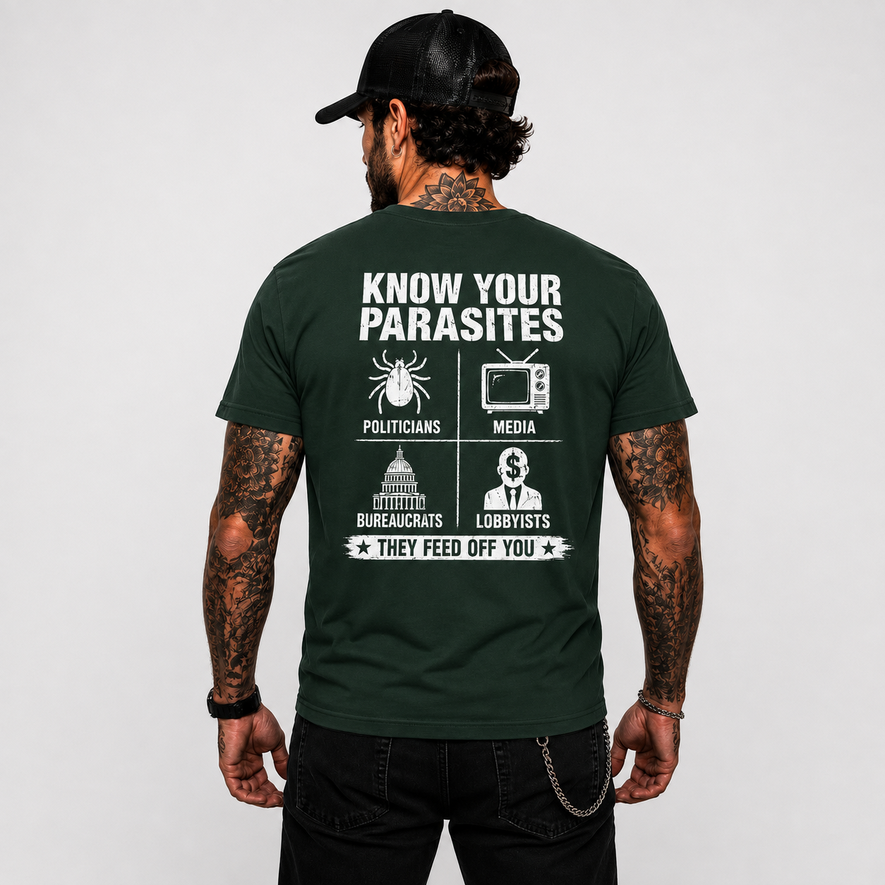 Know Your Parasites Deer Tick Dog Tick Luna Tick Shirt Funny Anti Trump Political Graphic Tee Protest Gift For Adults