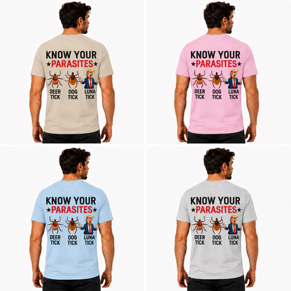 Know Your Parasites Shirt Funny Anti Trump Political Graphic Tee Protest Meme Gift For Adults