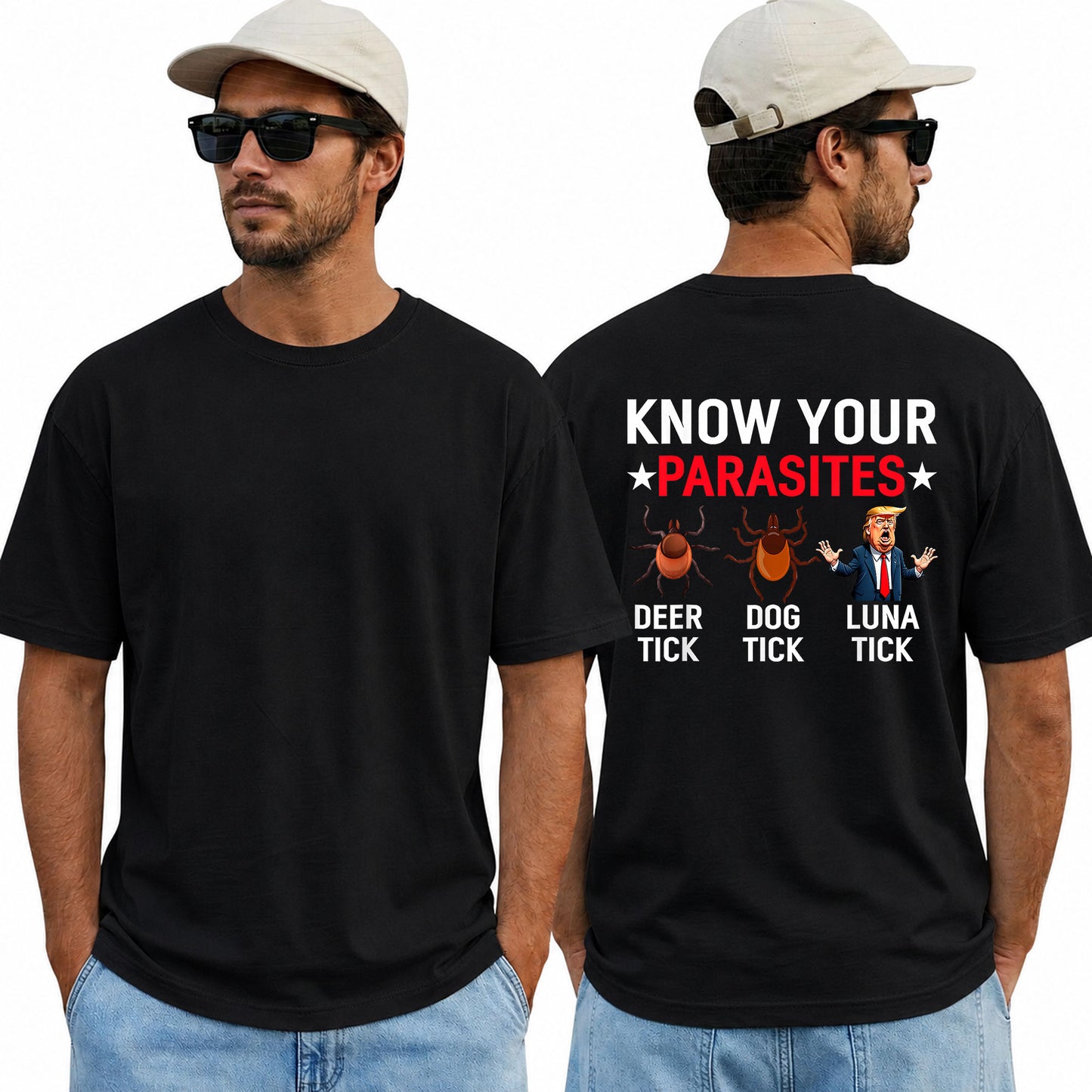 Know Your Parasites Shirt Funny Anti Trump Political Graphic Tee Protest Meme Gift For Adults