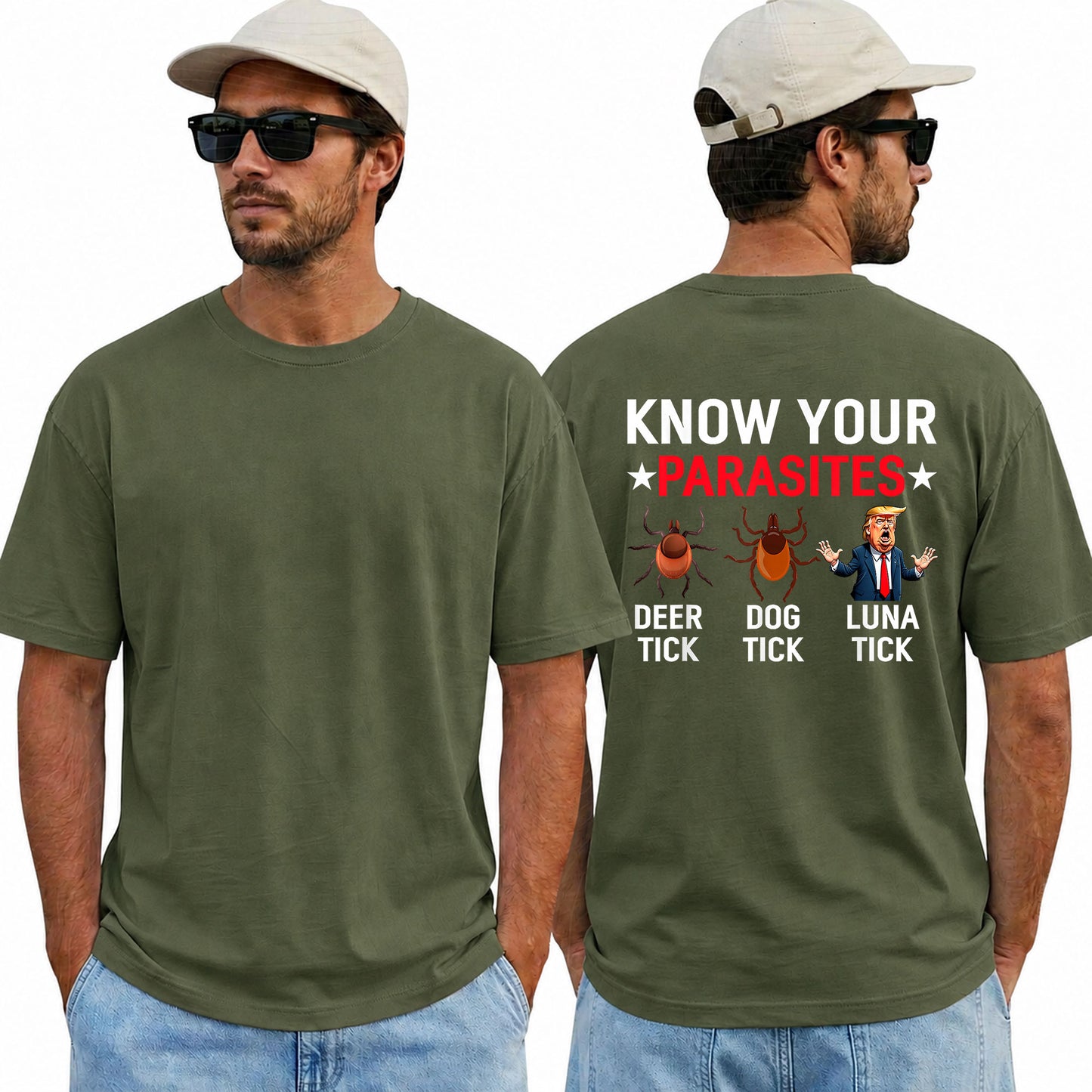 Know Your Parasites Shirt Funny Anti Trump Political Graphic Tee Protest Meme Gift For Adults
