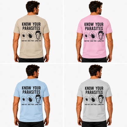 Know Your Parasites Shirt Funny Anti Trump Resist Political Graphic Tee Protest Gift For Adults