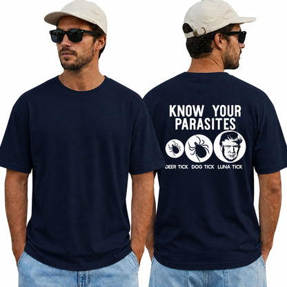 Know Your Parasites Shirt Funny Anti Trump Resist Political Graphic Tee Protest Gift For Adults