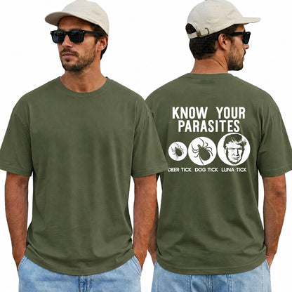 Know Your Parasites Shirt Funny Anti Trump Resist Political Graphic Tee Protest Gift For Adults