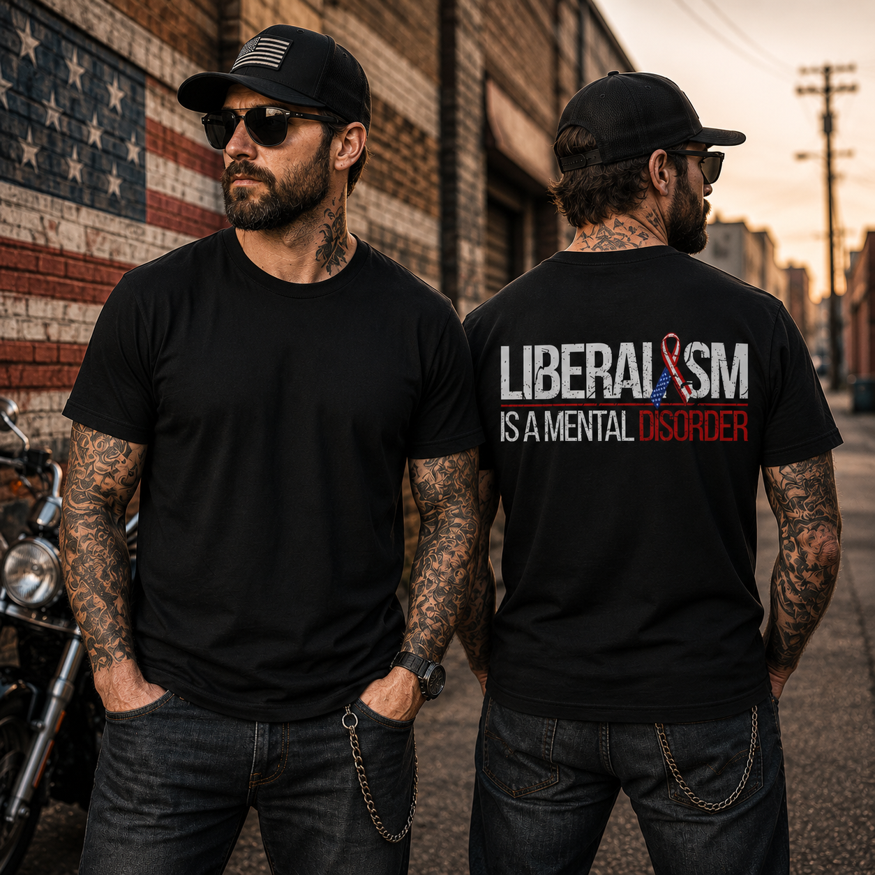 Liberalism Is A Mental Disorder Shirt Funny Conservative Political Graphic Tee Anti Woke Patriot Gift For Adults