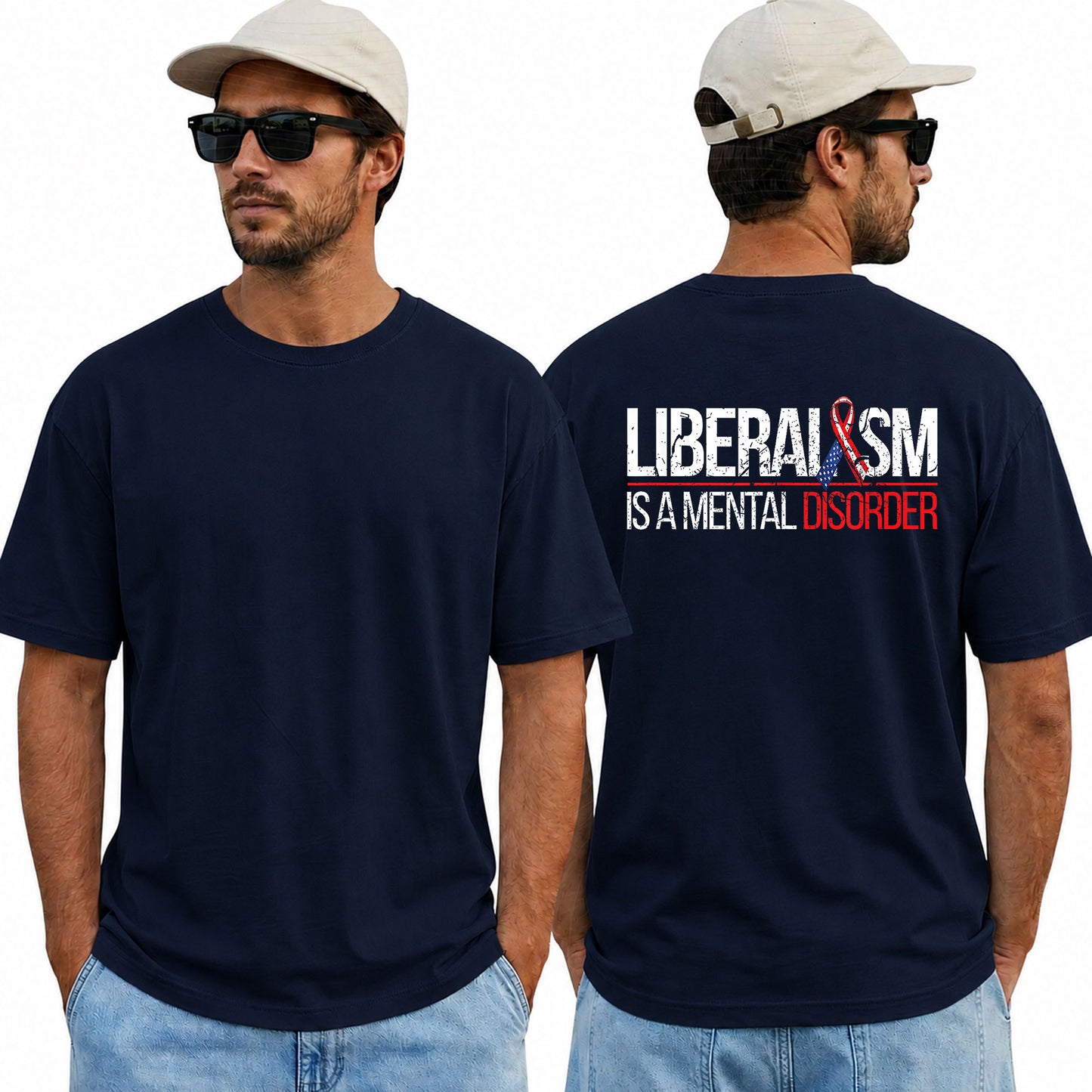 Liberalism Is A Mental Disorder Shirt Funny Conservative Political Graphic Tee Anti Woke Patriot Gift For Adults