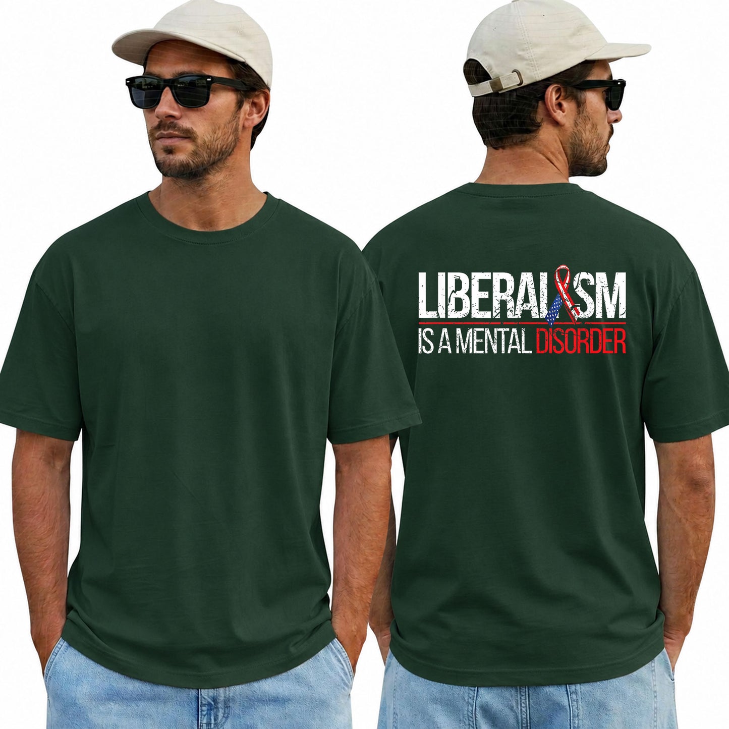 Liberalism Is A Mental Disorder Shirt Funny Conservative Political Graphic Tee Anti Woke Patriot Gift For Adults