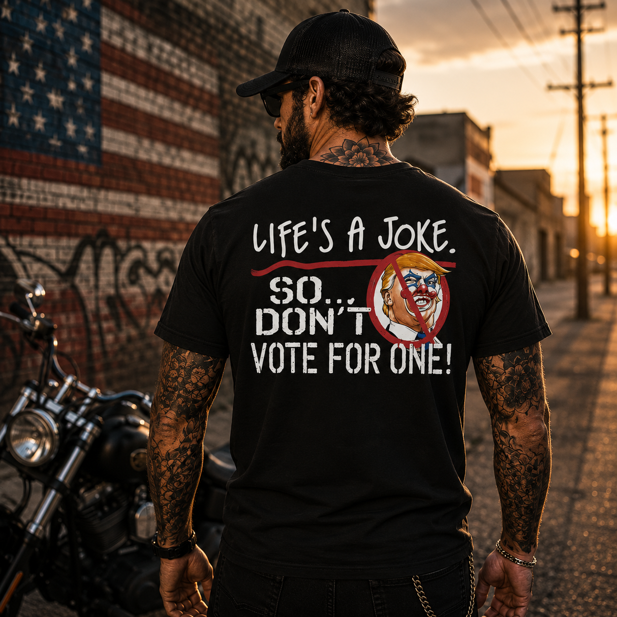 Life Is A Joke So Dont Vote For One Shirt Funny Anti Trump Political Graphic Tee Protest Gift For Adults