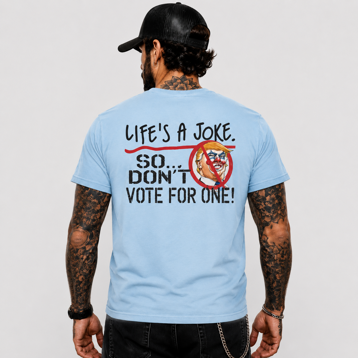 Life Is A Joke So Dont Vote For One Shirt Funny Anti Trump Political Graphic Tee Protest Gift For Adults