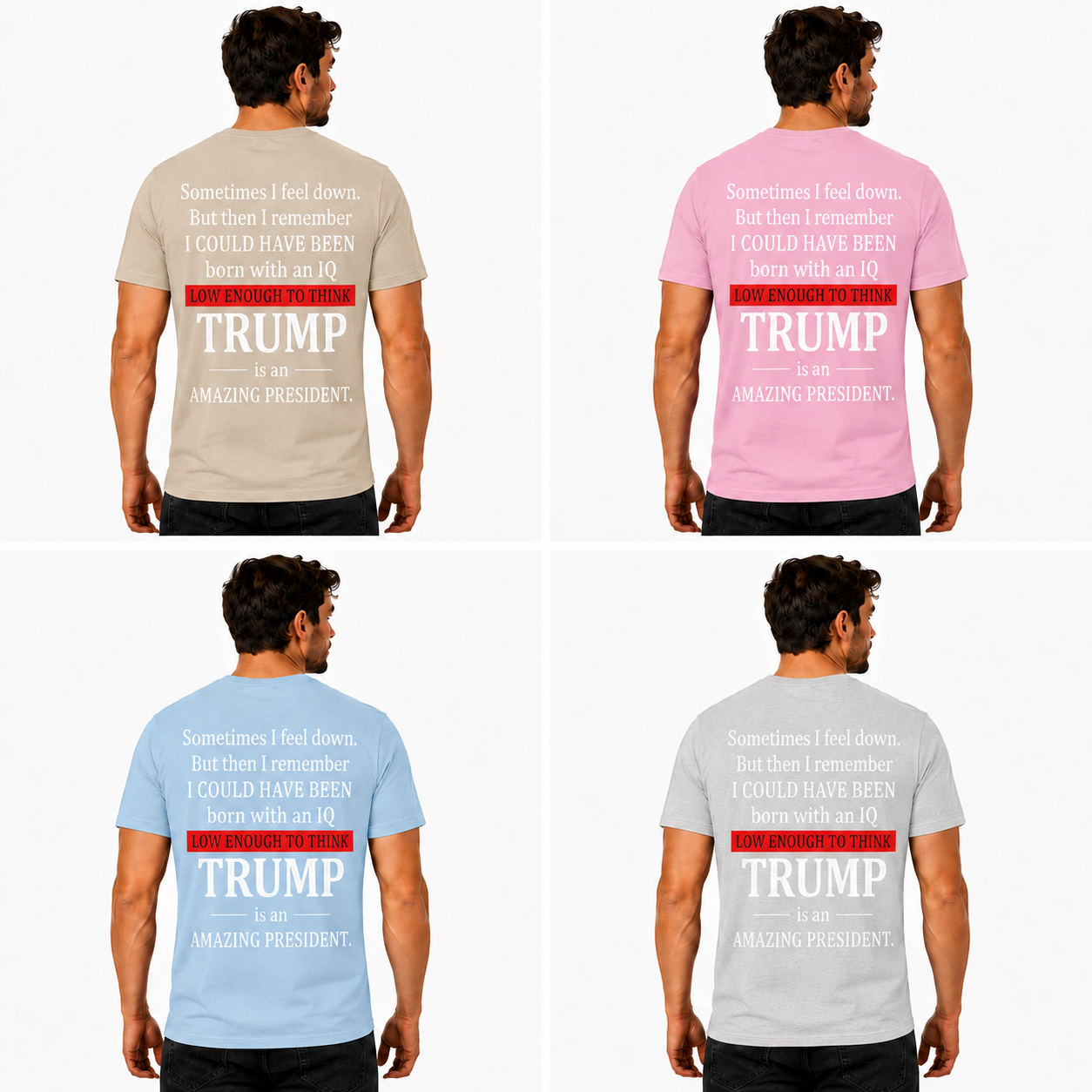 Low Enough To Think Trump Is An Amazing President Shirt Funny Anti Trump Political Graphic Tee Protest Gift For Adults