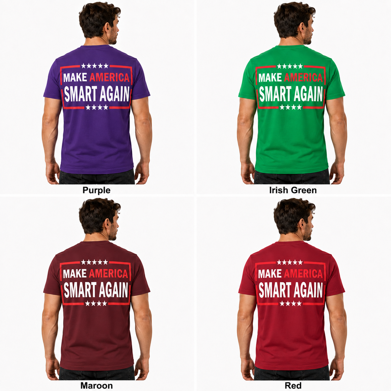 Make America Smart Again Shirt Funny Anti Trump Political Graphic Tee Protest Gift For Adults