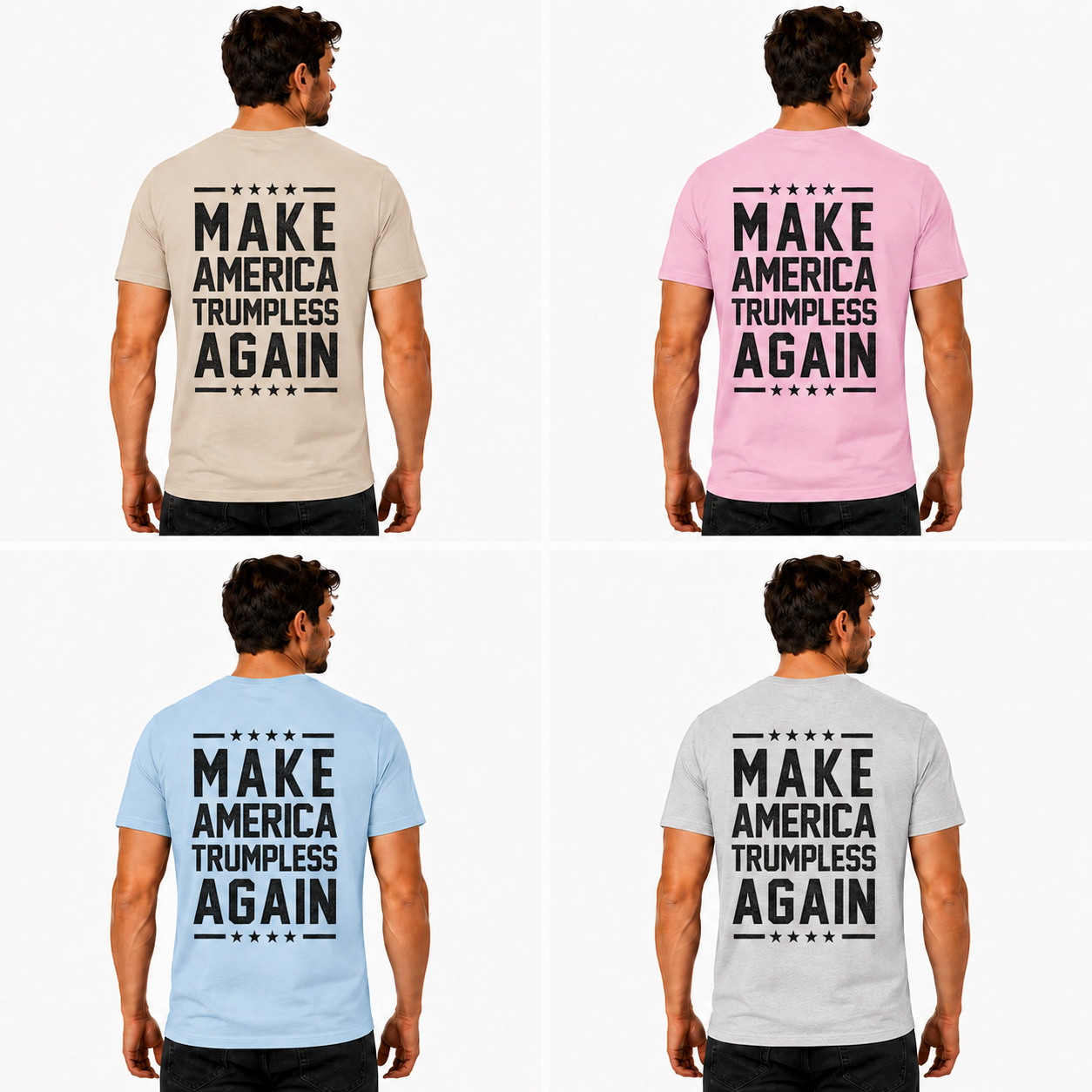 Make America Trumpless Again Shirt Funny Anti Trump Political Graphic Tee Protest Gift For Adults