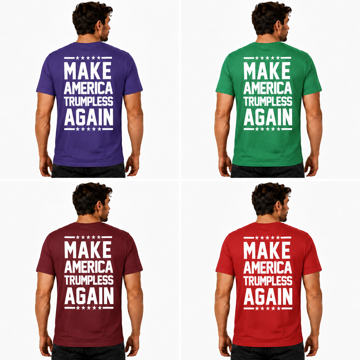 Make America Trumpless Again Shirt Funny Anti Trump Political Graphic Tee Protest Gift For Adults