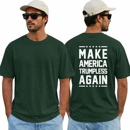 Make America Trumpless Again Shirt Funny Anti Trump Political Graphic Tee Protest Gift For Adults