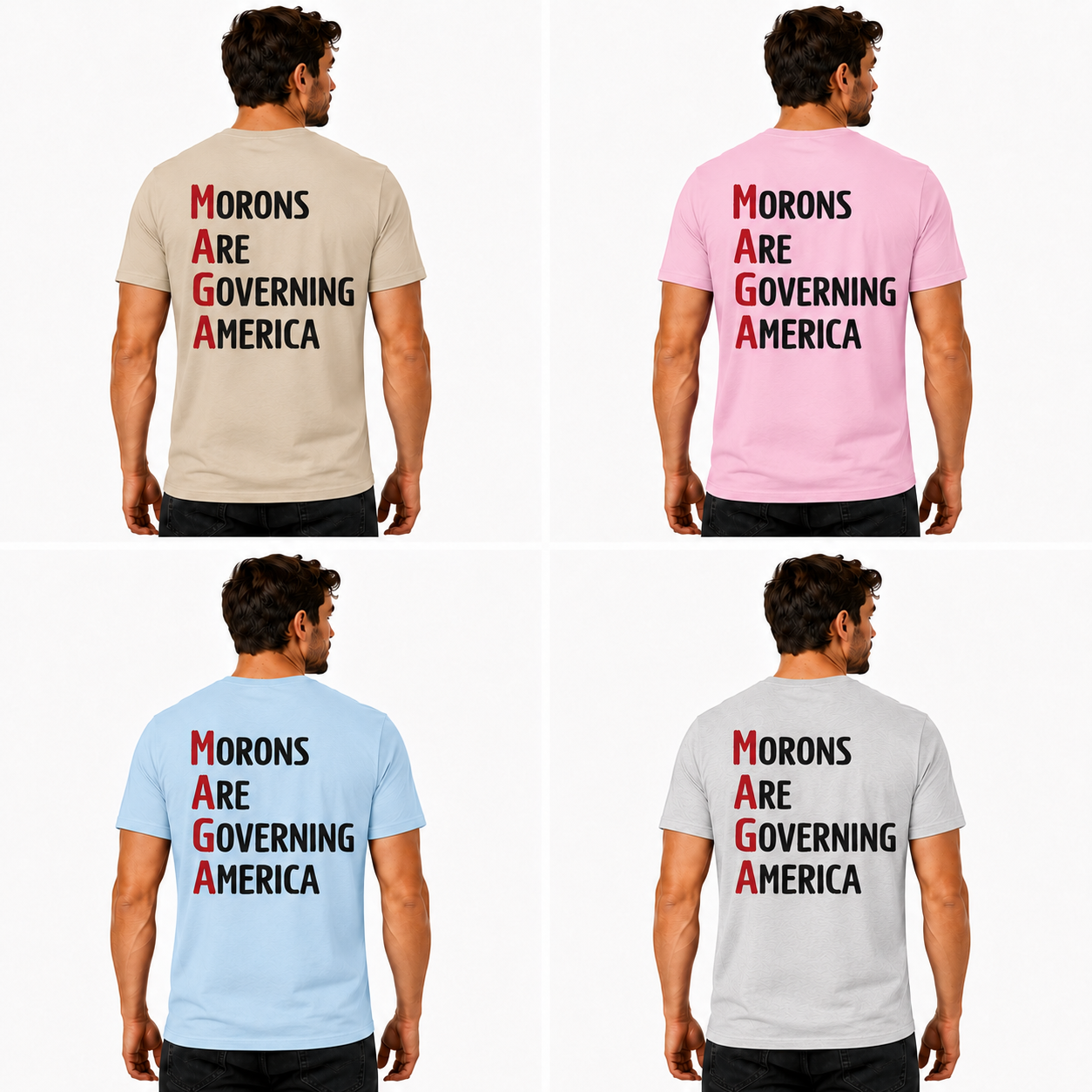 Morons Are Governing America Shirt Funny Anti Trump Political Graphic Tee Protest Gift For Adults