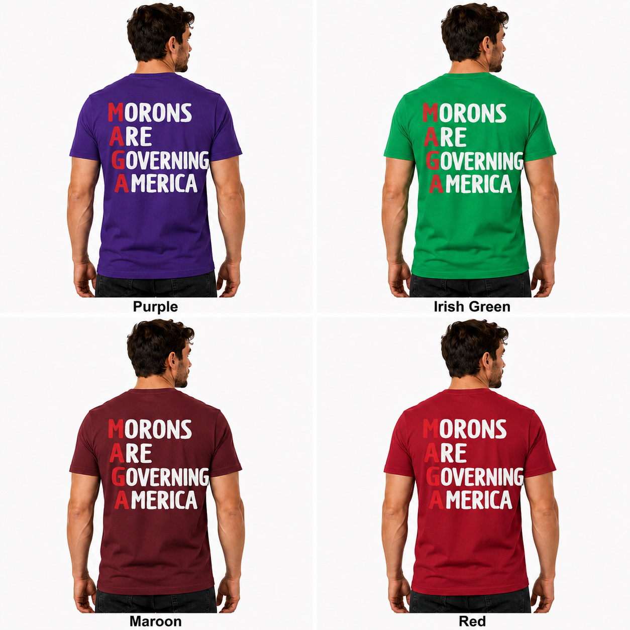 Morons Are Governing America Shirt Funny Anti Trump Political Graphic Tee Protest Gift For Adults