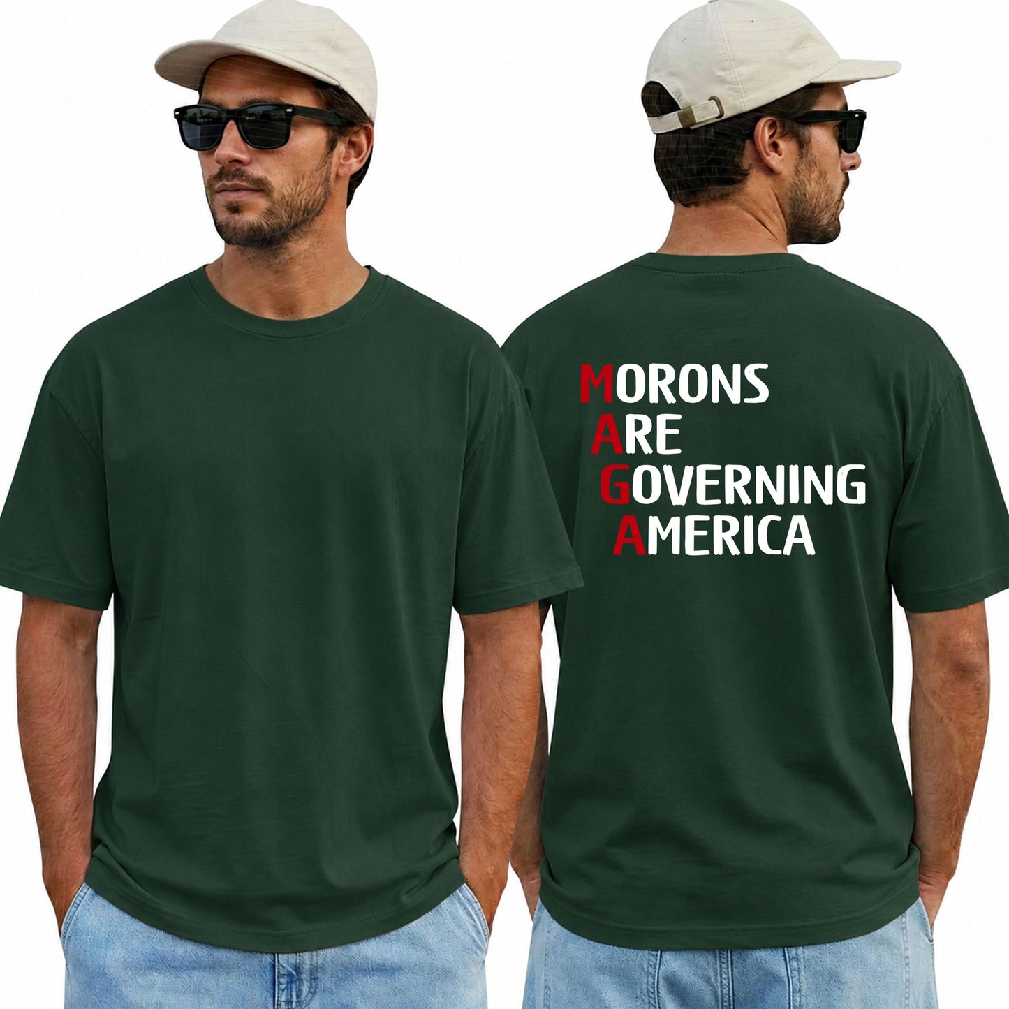Morons Are Governing America Shirt Funny Anti Trump Political Graphic Tee Protest Gift For Adults