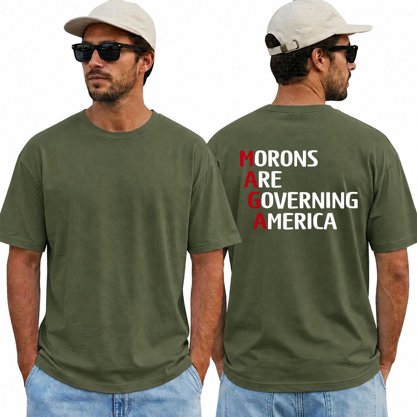 Morons Are Governing America Shirt Funny Anti Trump Political Graphic Tee Protest Gift For Adults