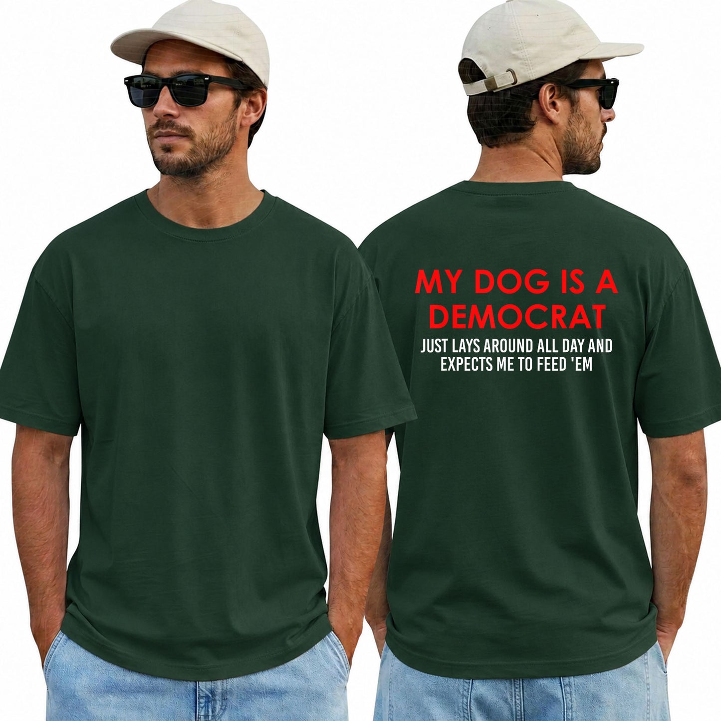 My Dog Is A Democrat Shirt Funny Conservative Political Graphic Tee Anti Liberal Gift For Adults