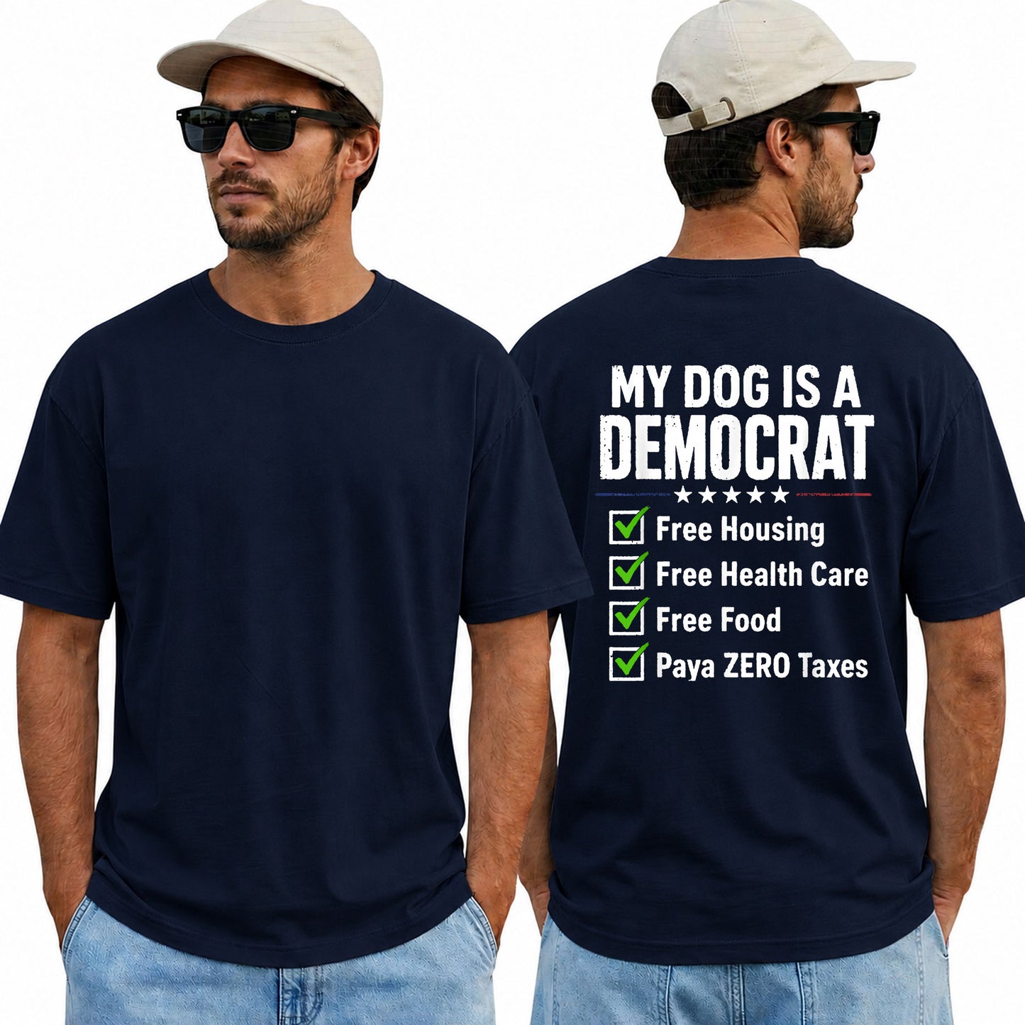 My Dog Is A Democrat Shirt Funny Conservative Political Graphic Tee Republican Humor Gift For Dog Lovers