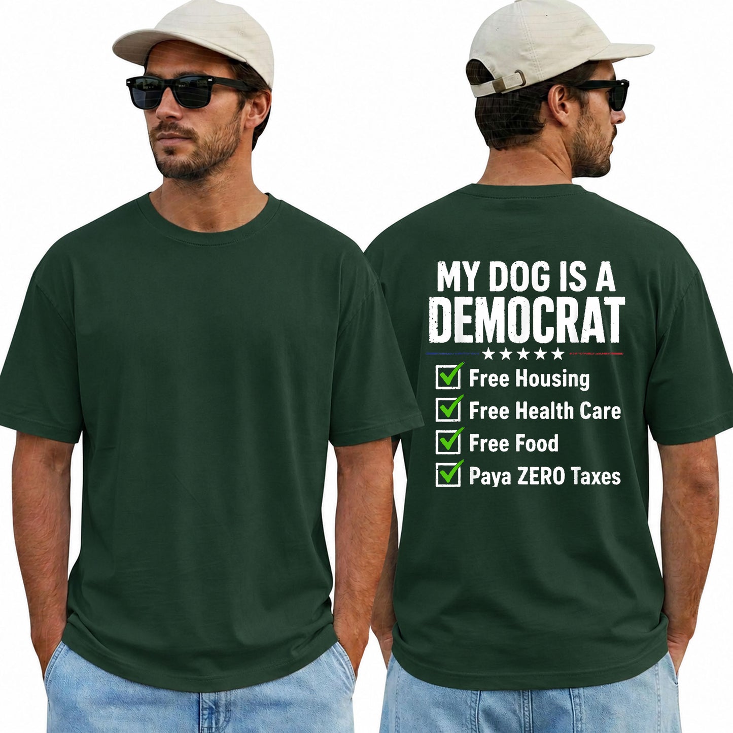 My Dog Is A Democrat Shirt Funny Conservative Political Graphic Tee Republican Humor Gift For Dog Lovers