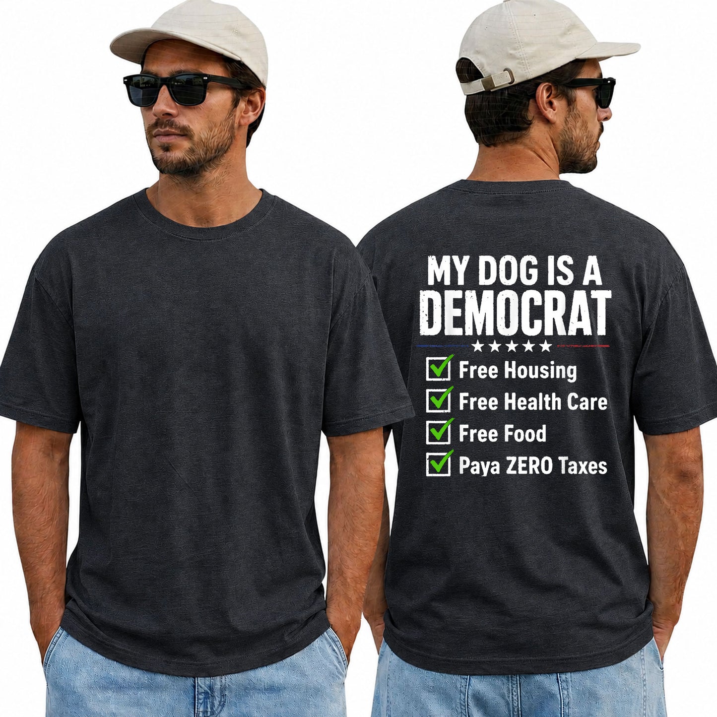 My Dog Is A Democrat Shirt Funny Conservative Political Graphic Tee Republican Humor Gift For Dog Lovers