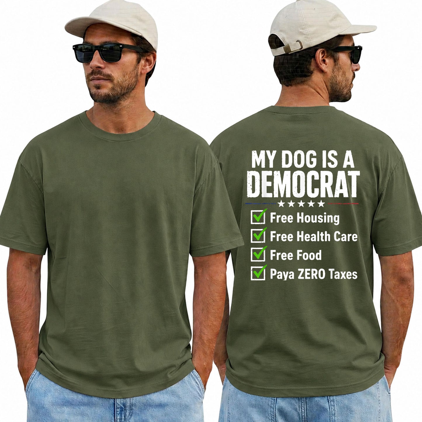 My Dog Is A Democrat Shirt Funny Conservative Political Graphic Tee Republican Humor Gift For Dog Lovers