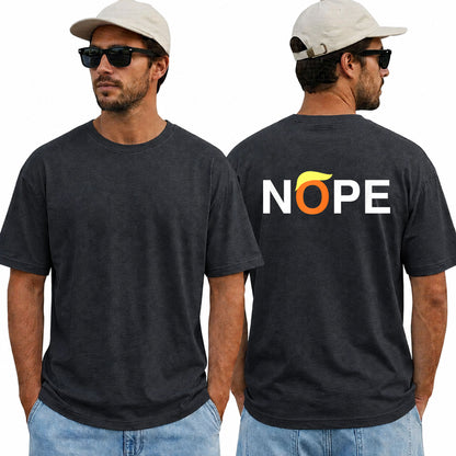 Nope Shirt Funny Anti Trump Political Graphic Tee Protest Gift For Adults