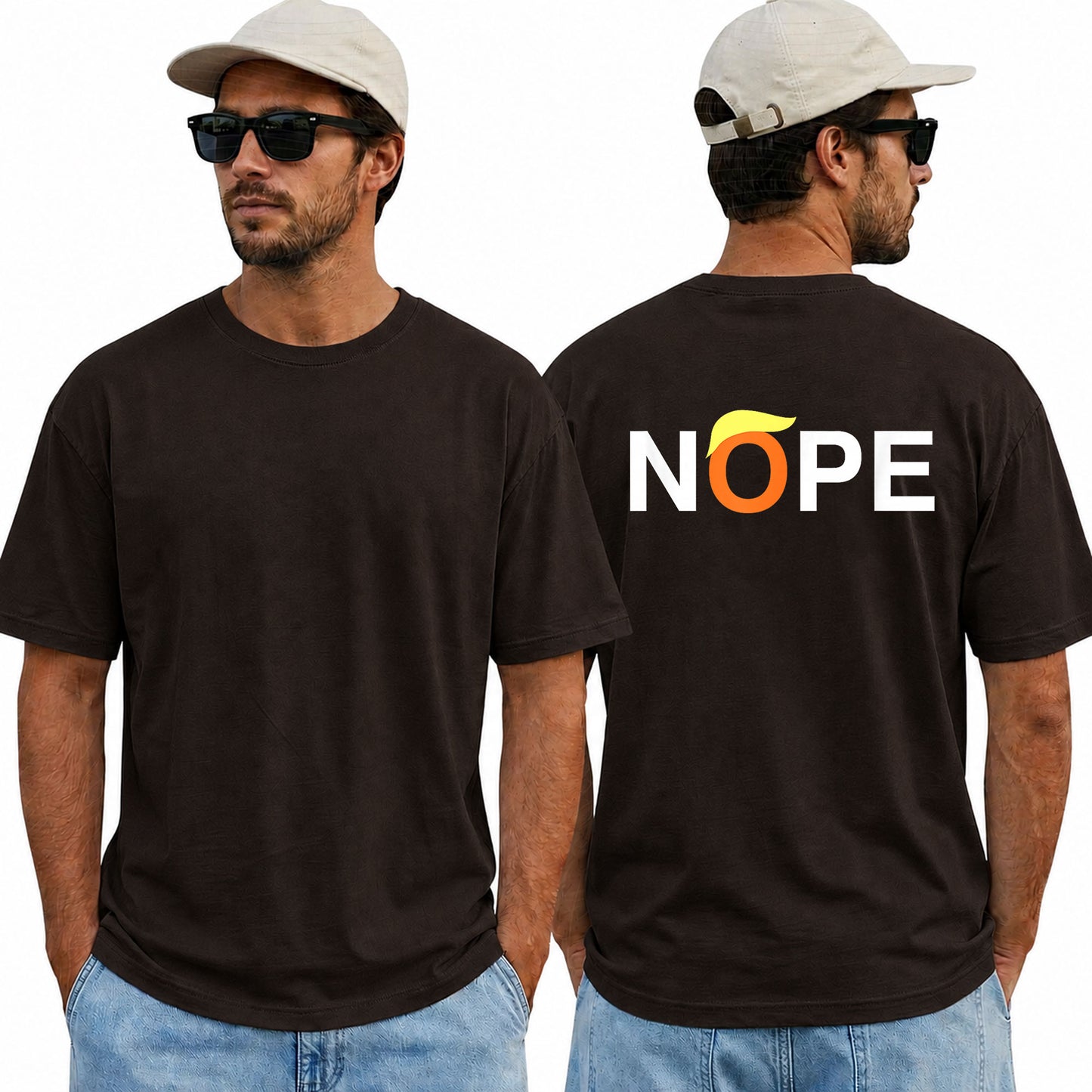 Nope Shirt Funny Anti Trump Political Graphic Tee Protest Gift For Adults