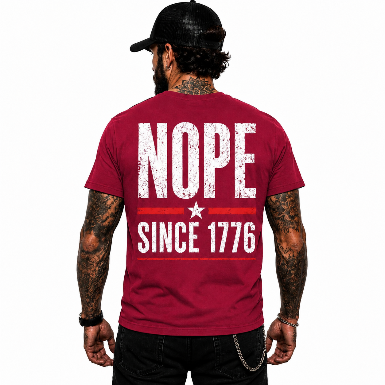Nope Since 1776 Shirt Funny Patriotic Freedom Graphic Tee Conservative Gift For Adults