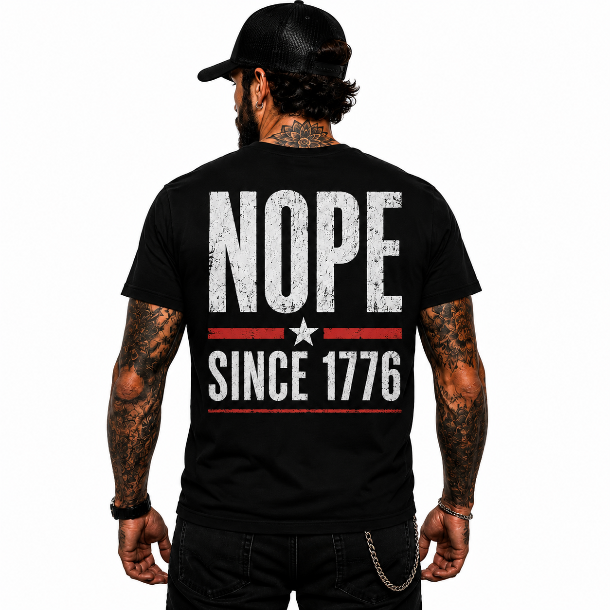 Nope Since 1776 Shirt Funny Patriotic Freedom Graphic Tee Conservative Gift For Adults