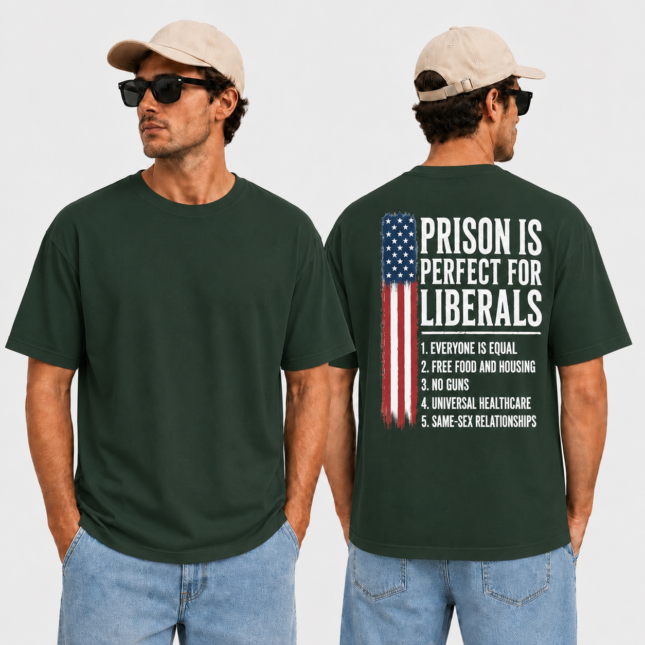 Prison Is Perfect For Liberals Shirt Funny Anti Liberal Political Graphic Tee Conservative Patriot Gift For Adults