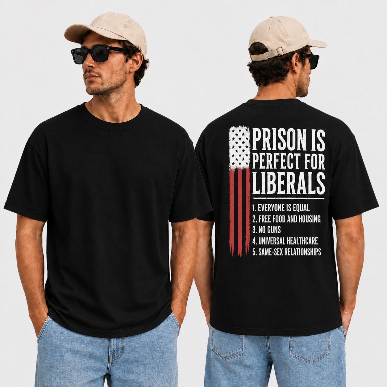 Prison Is Perfect For Liberals Shirt Funny Anti Liberal Political Graphic Tee Conservative Patriot Gift For Adults