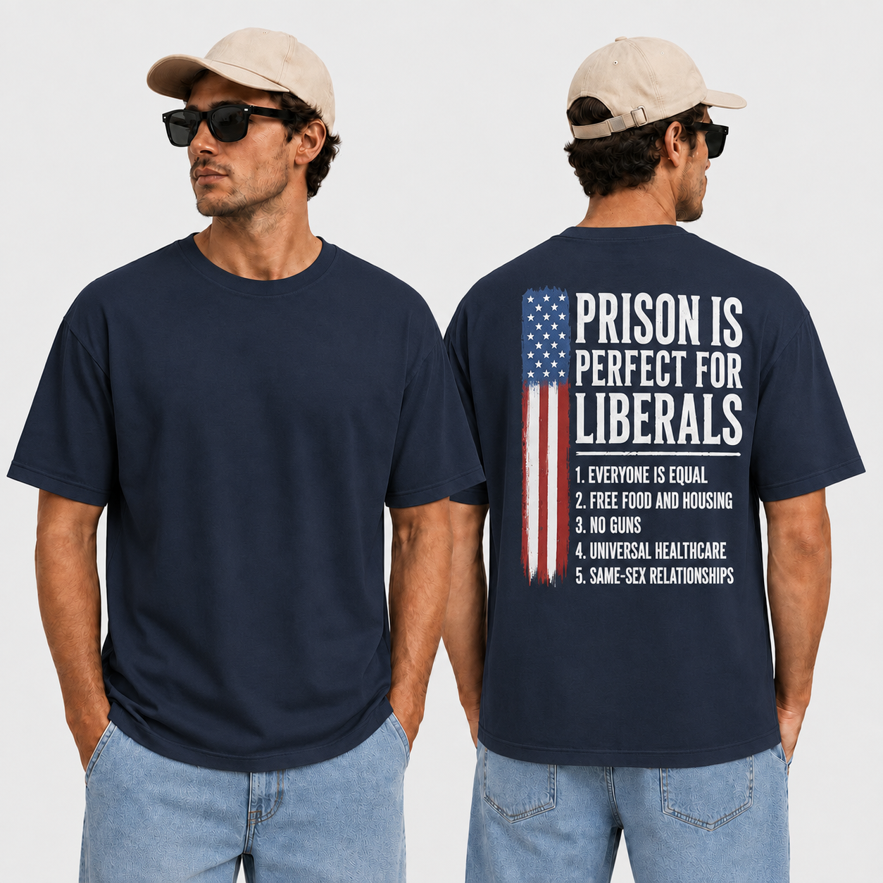Prison Is Perfect For Liberals Shirt Funny Anti Liberal Political Graphic Tee Conservative Patriot Gift For Adults