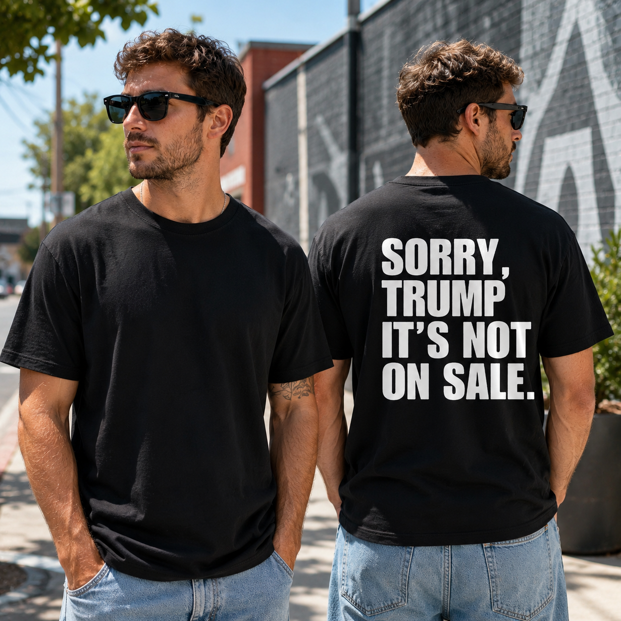Sorry Trump Its Not On Sale Shirt Funny Anti Trump Political Graphic Tee Protest Gift For Adults
