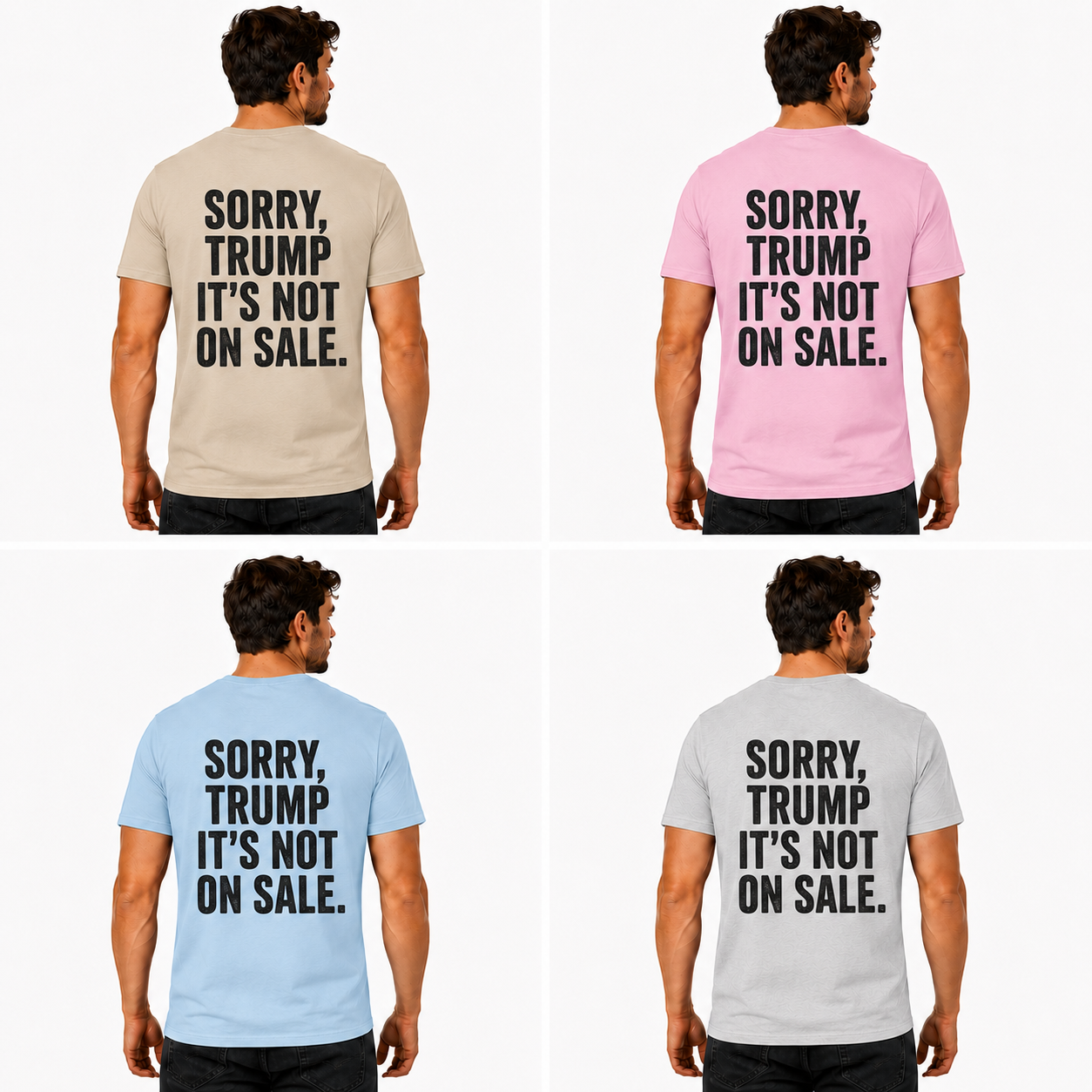 Sorry Trump Its Not On Sale Shirt Funny Anti Trump Political Graphic Tee Protest Gift For Adults