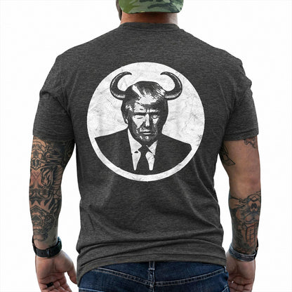 Trump Devil Horns Shirt Funny Anti Trump Political Graphic Tee Liberal Gift For Adults