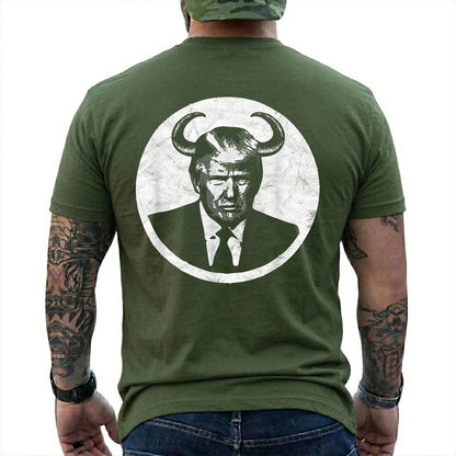Trump Devil Horns Shirt Funny Anti Trump Political Graphic Tee Liberal Gift For Adults