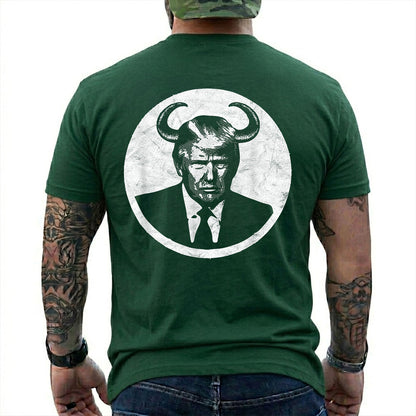 Trump Devil Horns Shirt Funny Anti Trump Political Graphic Tee Liberal Gift For Adults