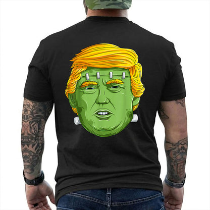 Trump Frankenstein Halloween Shirt Funny Anti Trump Halloween Political Graphic Tee Costume Gift For Adults
