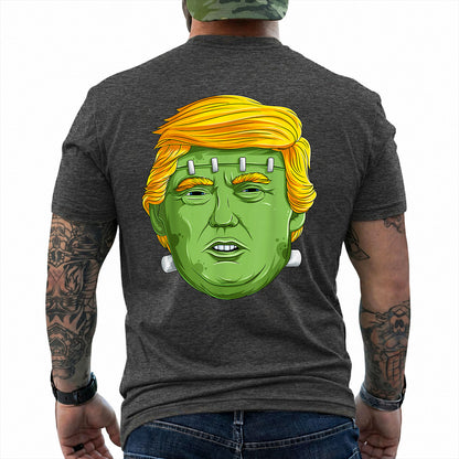 Trump Frankenstein Halloween Shirt Funny Anti Trump Halloween Political Graphic Tee Costume Gift For Adults