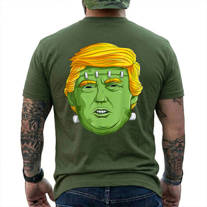 Trump Frankenstein Halloween Shirt Funny Anti Trump Halloween Political Graphic Tee Costume Gift For Adults
