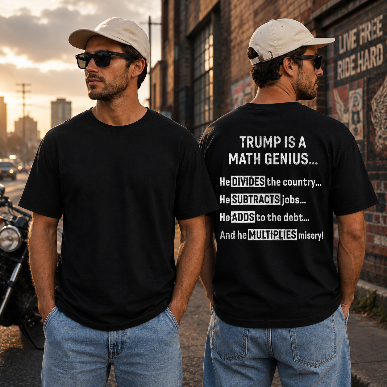 Trump Is A Math Genius Shirt Funny Anti Trump Political Graphic Tee Liberal Gift For Adults