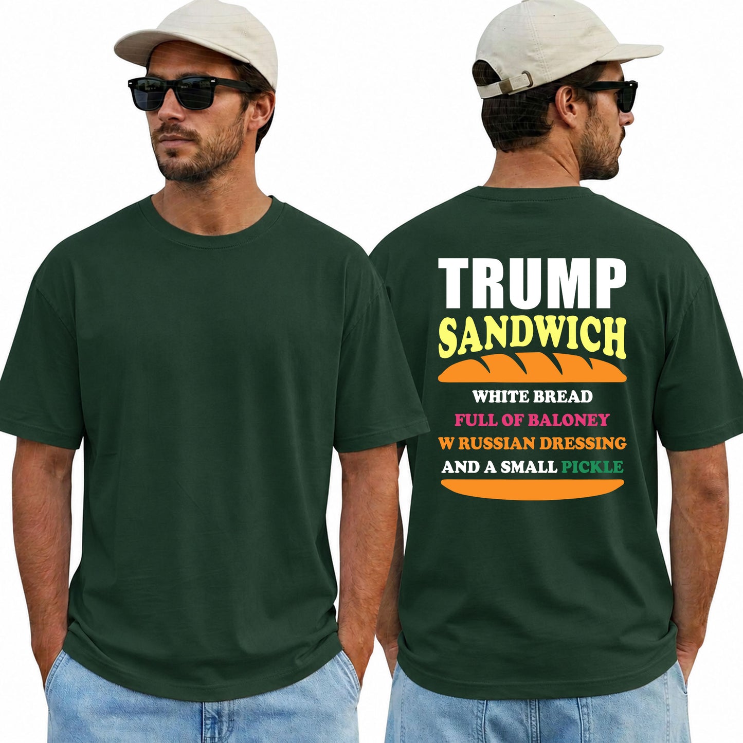 Trump Sandwich Shirt Funny Anti Trump Political Graphic Tee Liberal Gift For Adults